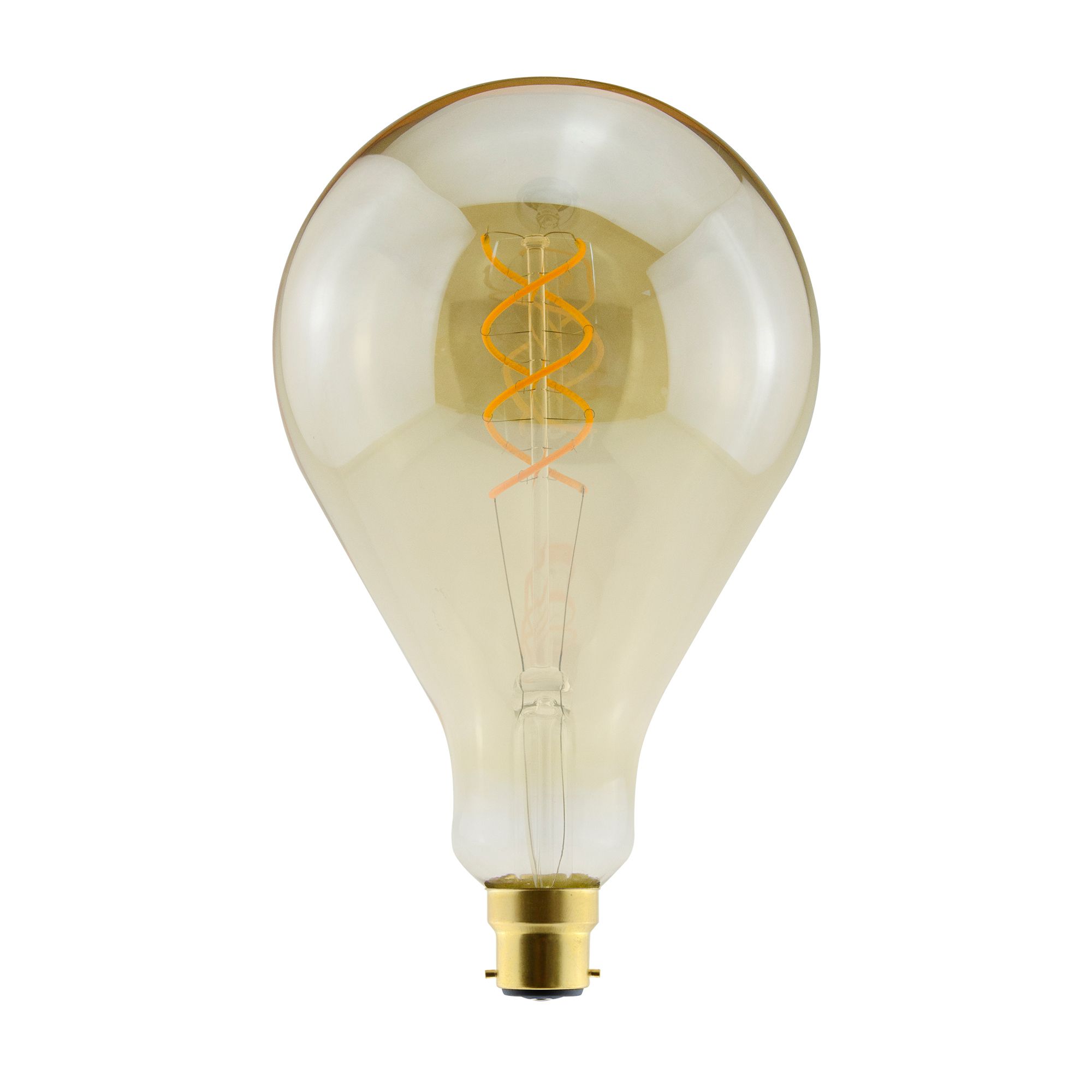 Diall B22 5W 250lm 330° Amber Balloon Warm white LED Filament 
