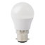 Diall B22 6W 470lm Mini globe Warm white LED Light bulb