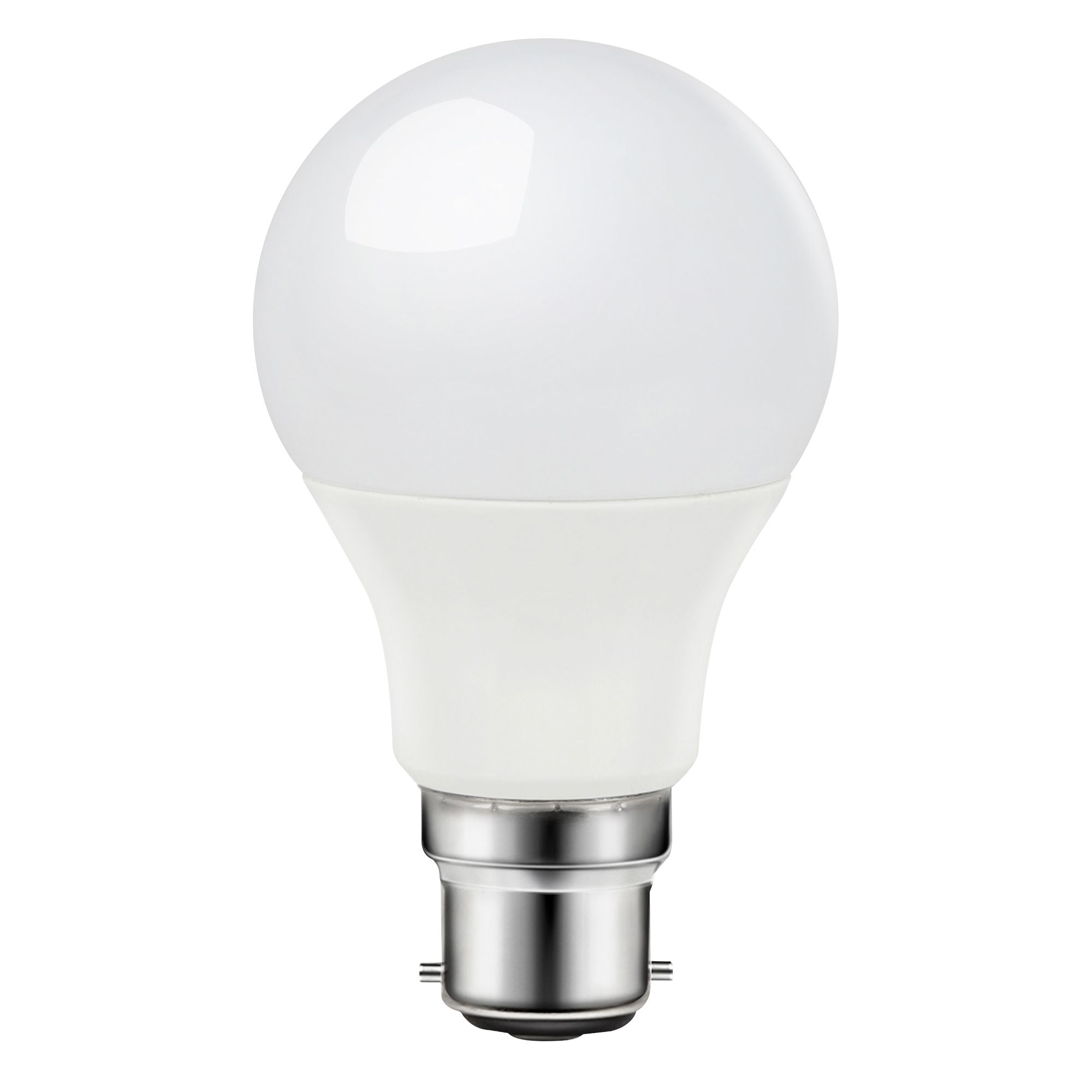 Diall B22 7.3W 806lm White A60 Neutral white LED Light bulb, Pack of 3