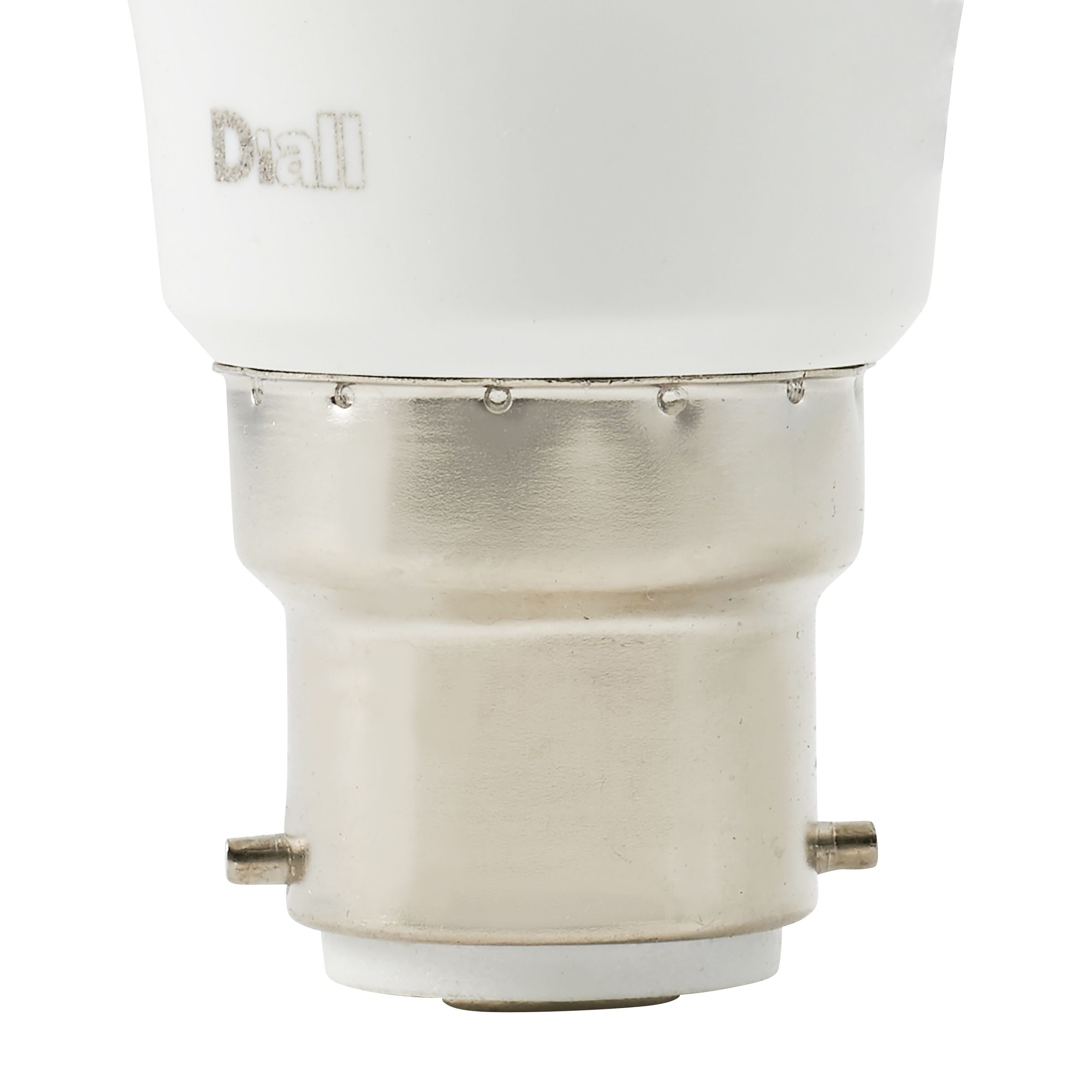 Diall B22 7W 470lm GLS Warm white LED Light bulb, Pack of 3