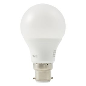 Diall B22 9.5W 1055lm White A60 Neutral white LED Light bulb