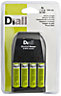 Diall Battery charger with 4x AA batteries