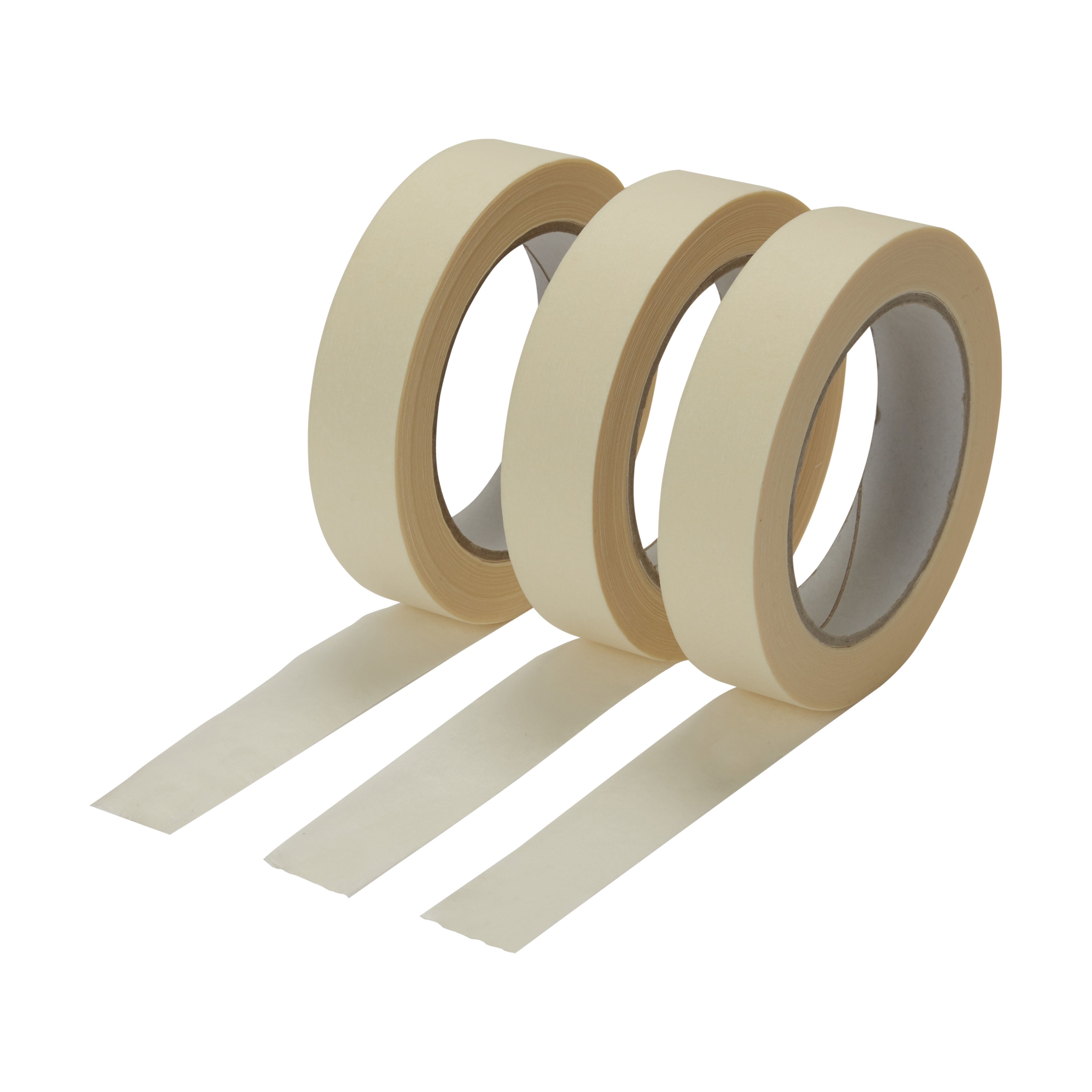 Wide Masking Tape, General Purpose Beige White Painters Tape for Home,  Office, L