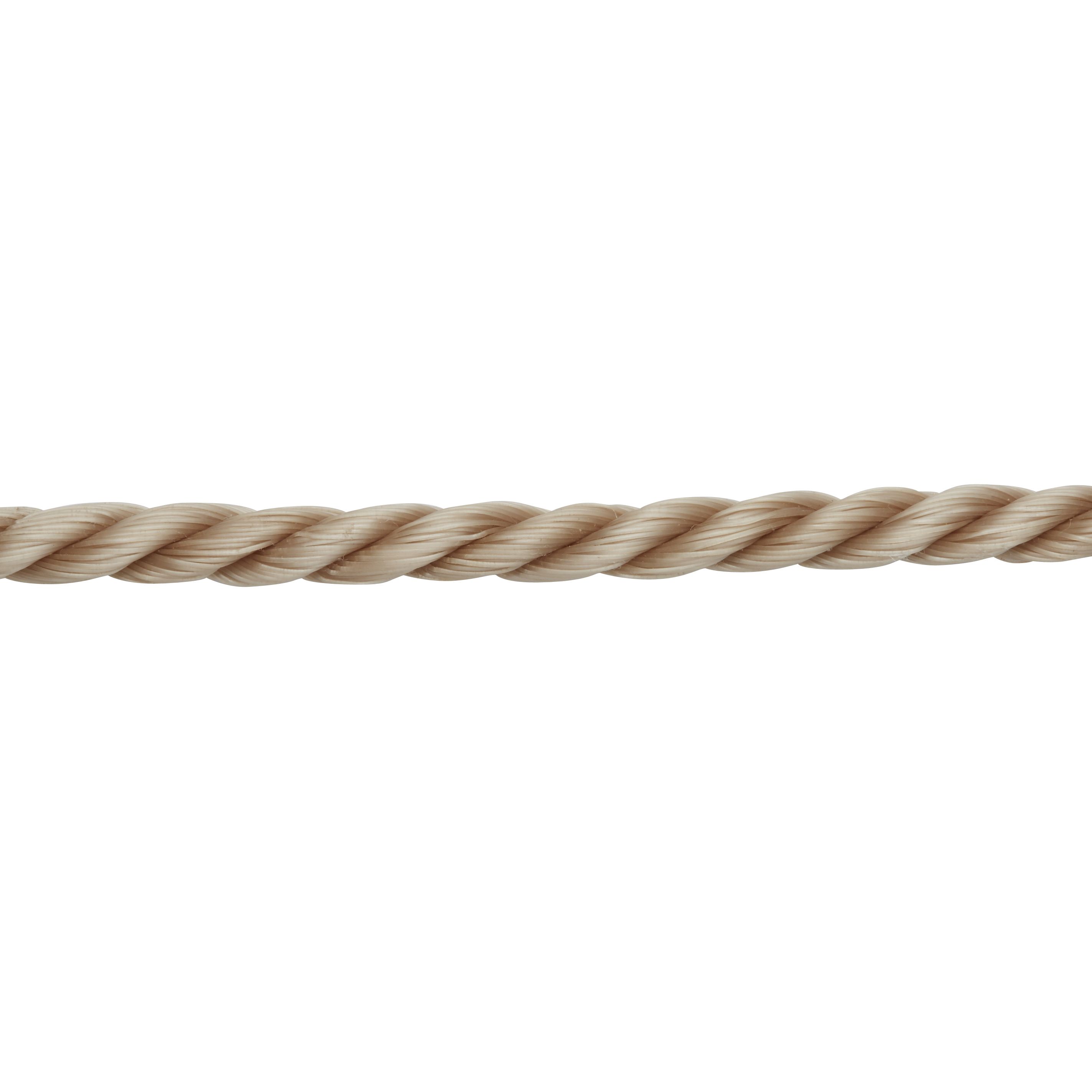 Diall Beige Polypropylene Twisted rope, (L)10m (Dia)6mm
