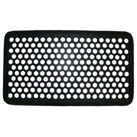 Diall Black Honeycomb Scraper mat, 70cm x 40cm