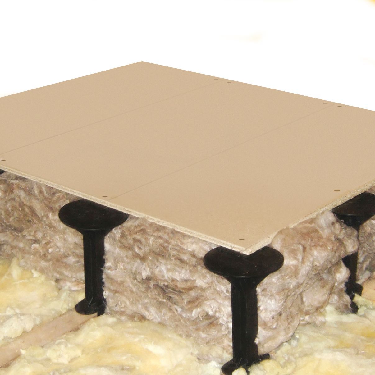 Diall Black Loft storage stilt, Pack of 12