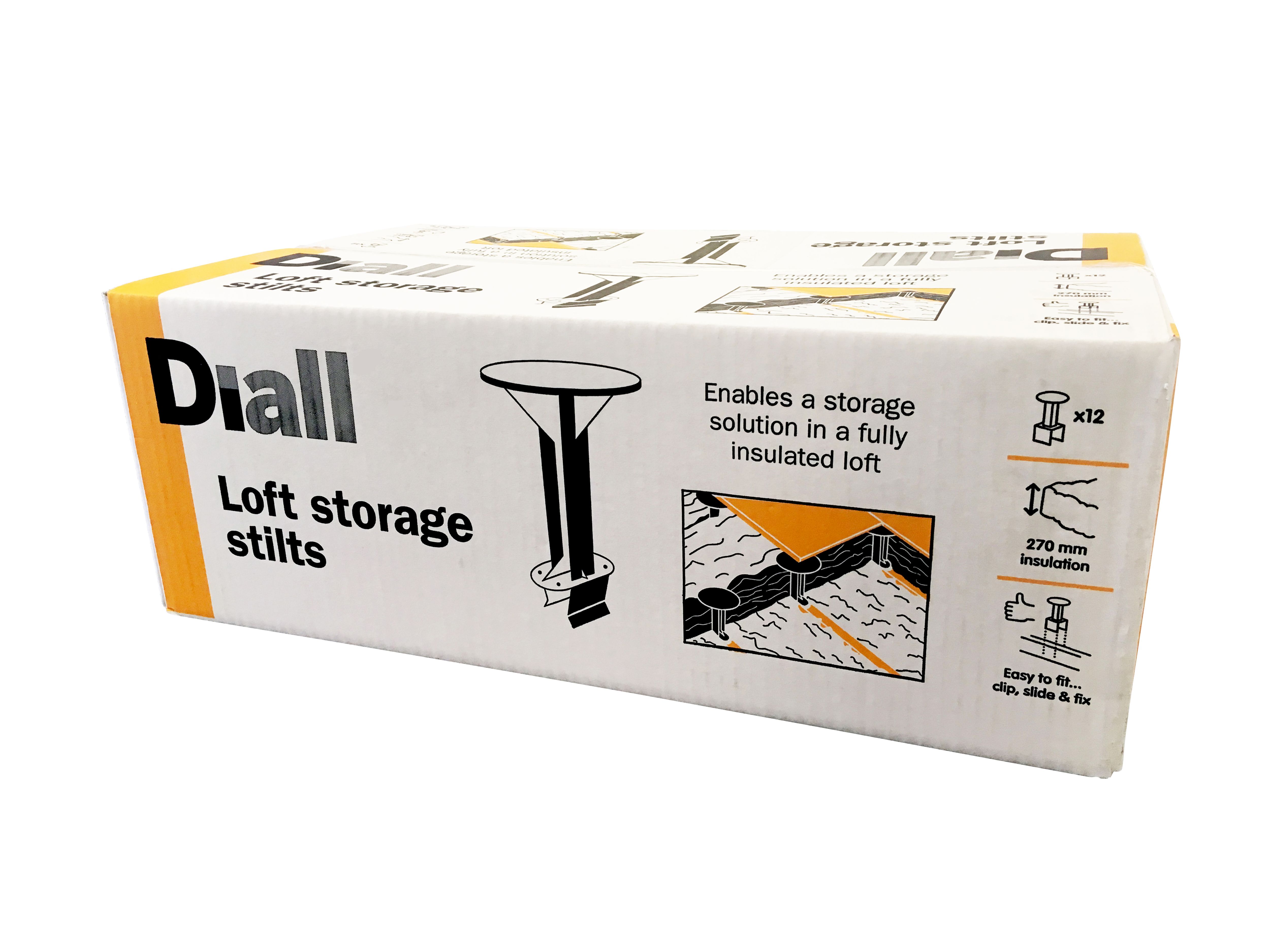 Diall Black Loft storage stilt