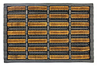 Diall Black & natural Butler Door mat, 60cm x 40cm