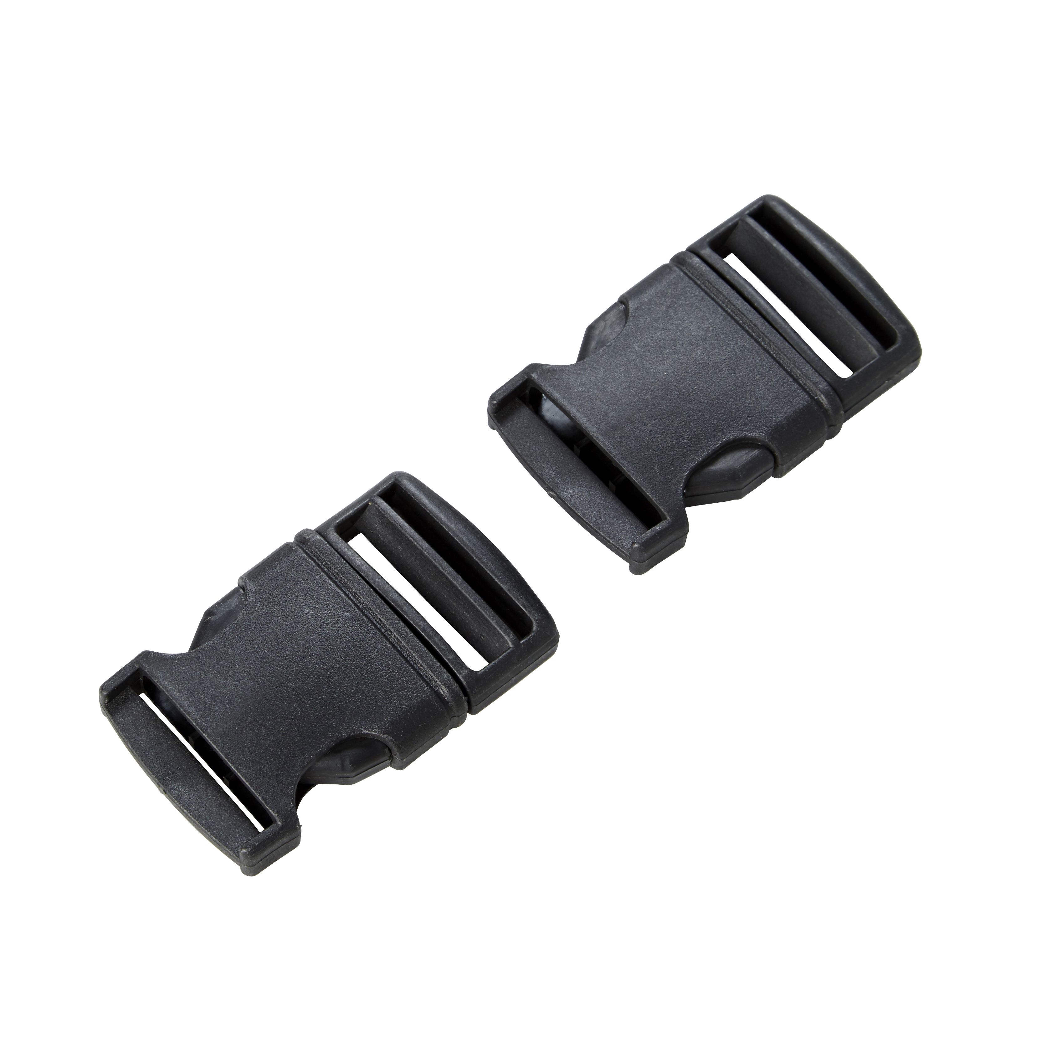 Diall Black Nylon Buckle (W)40mm, Pack of 2