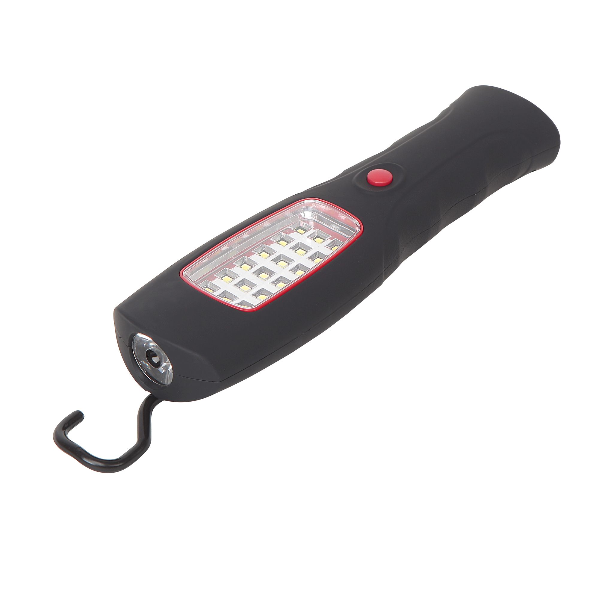 Diall Black & red LED Inspection light 1W 4.5V 110lm