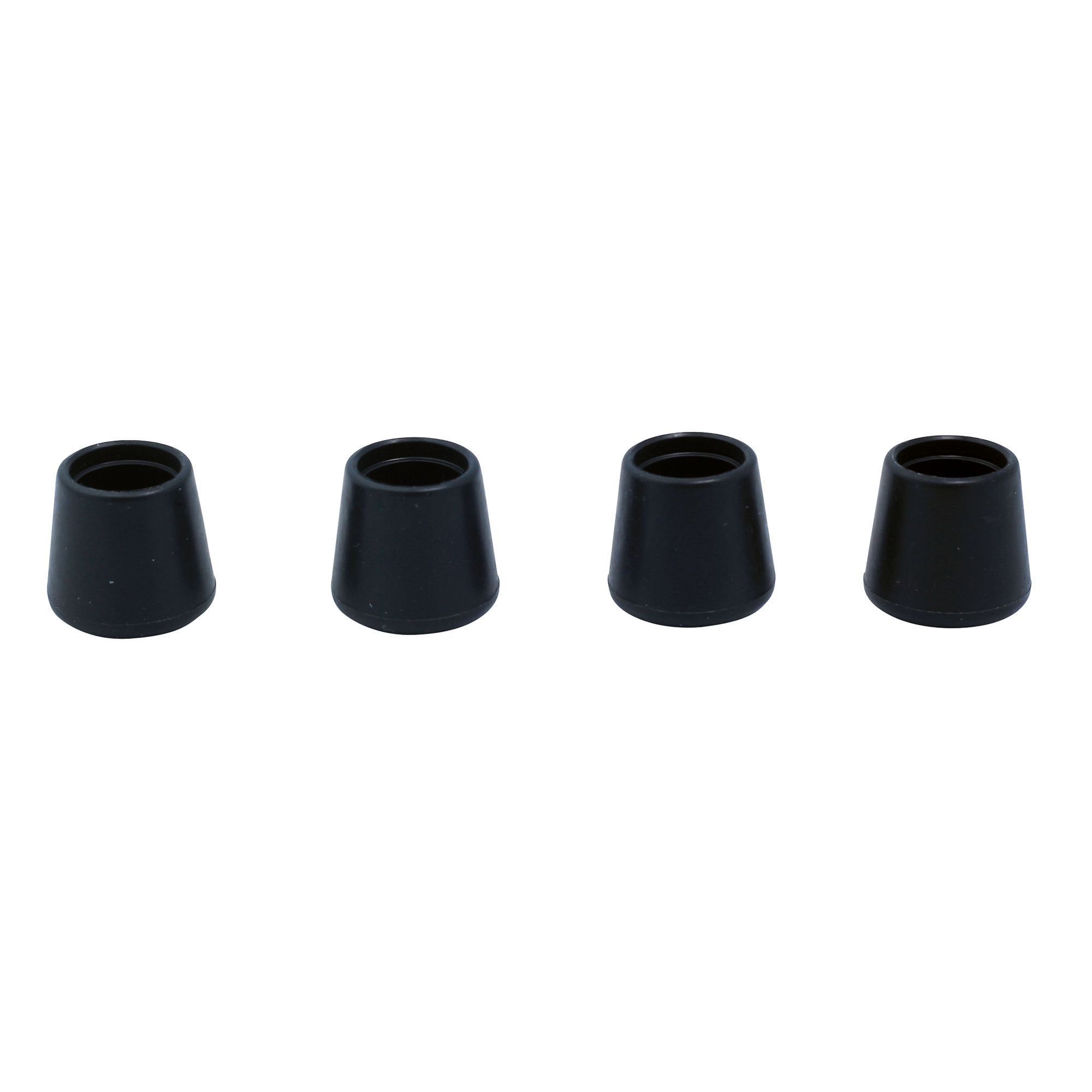 Diall Black Thermoplastic vulcanizates (TPV) Leg tip (Dia)12mm, Pack of ...