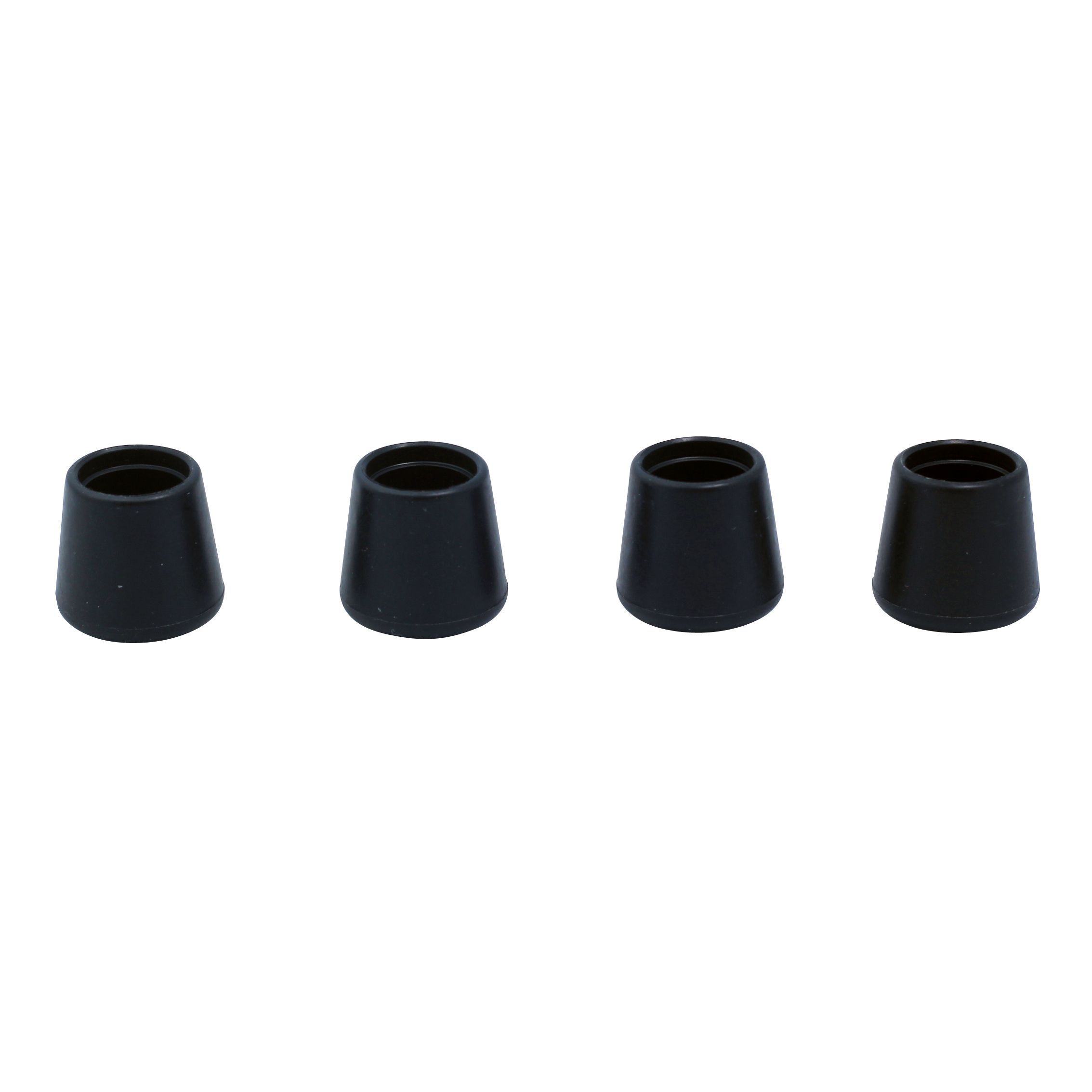 Diall Black Thermoplastic Vulcanizates (tpv) Leg Tip (dia)22mm, Pack Of 