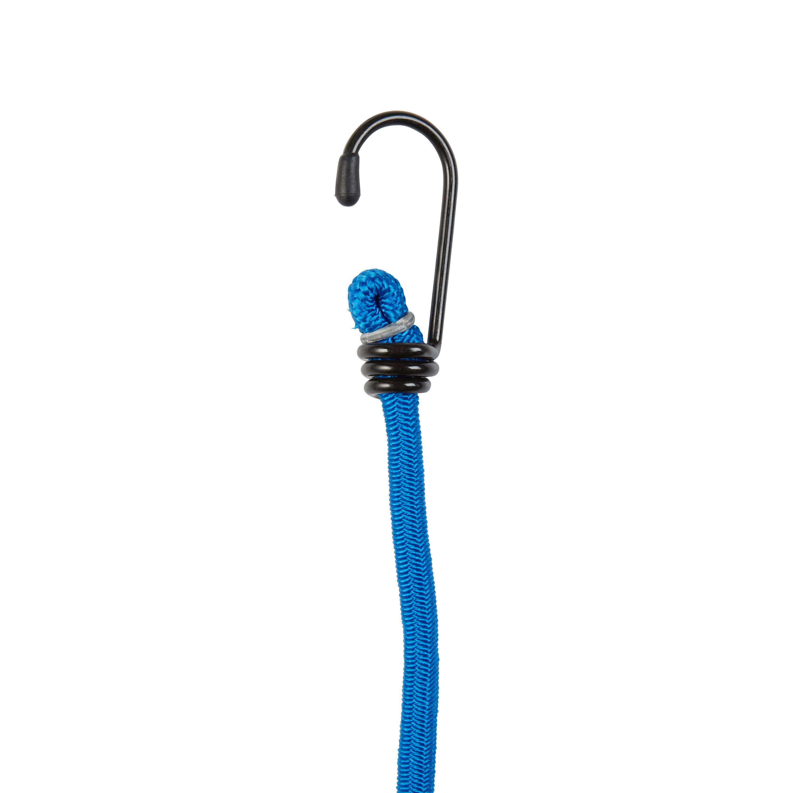 Diall Blue Bungee cord with hooks (Dia)8mm (L)1m, Pack of 2