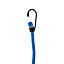 Diall Blue Bungee cord with hooks (L)1m, Pack of 2