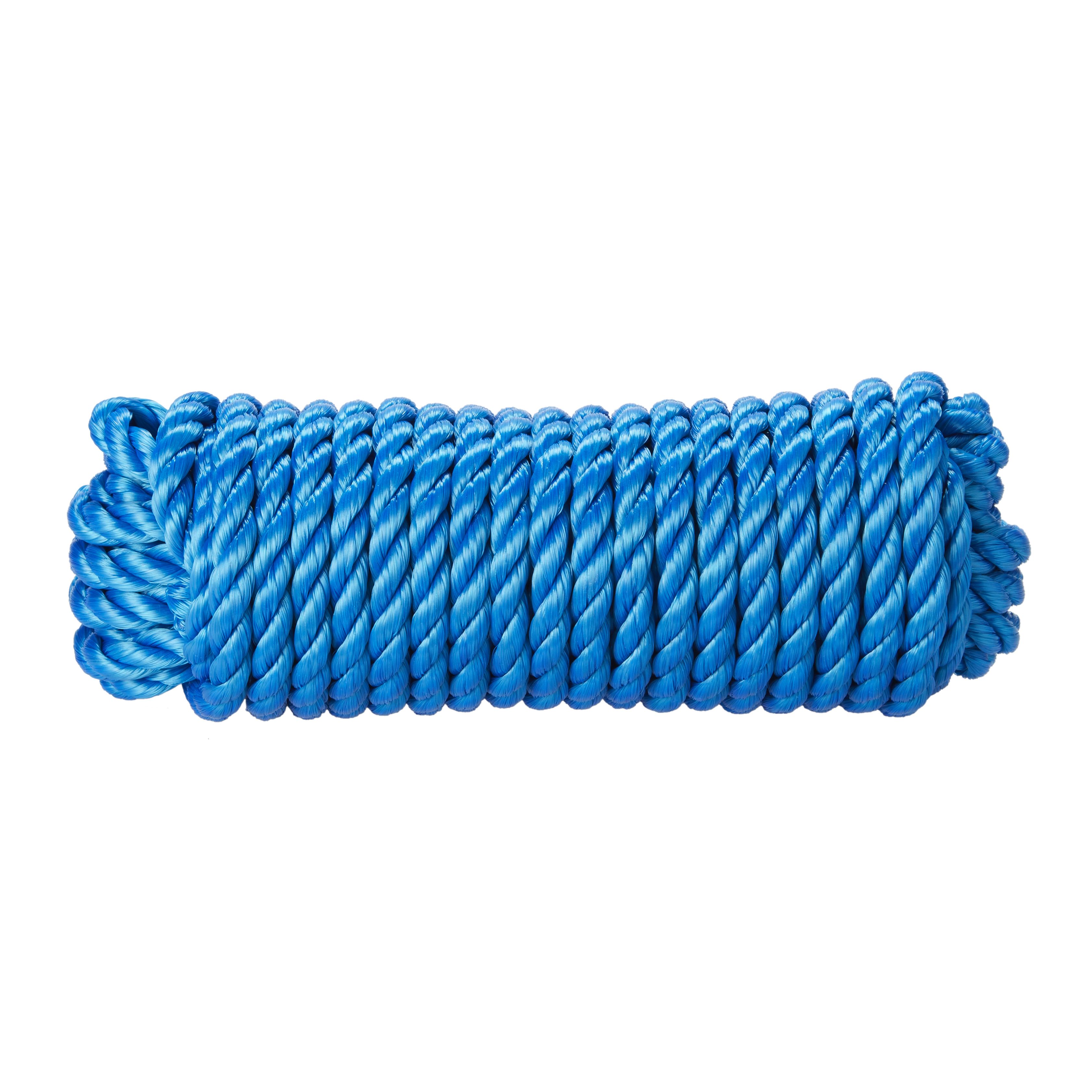 Diall Blue Polypropylene Twisted rope, (L)7.5m (Dia)12mm