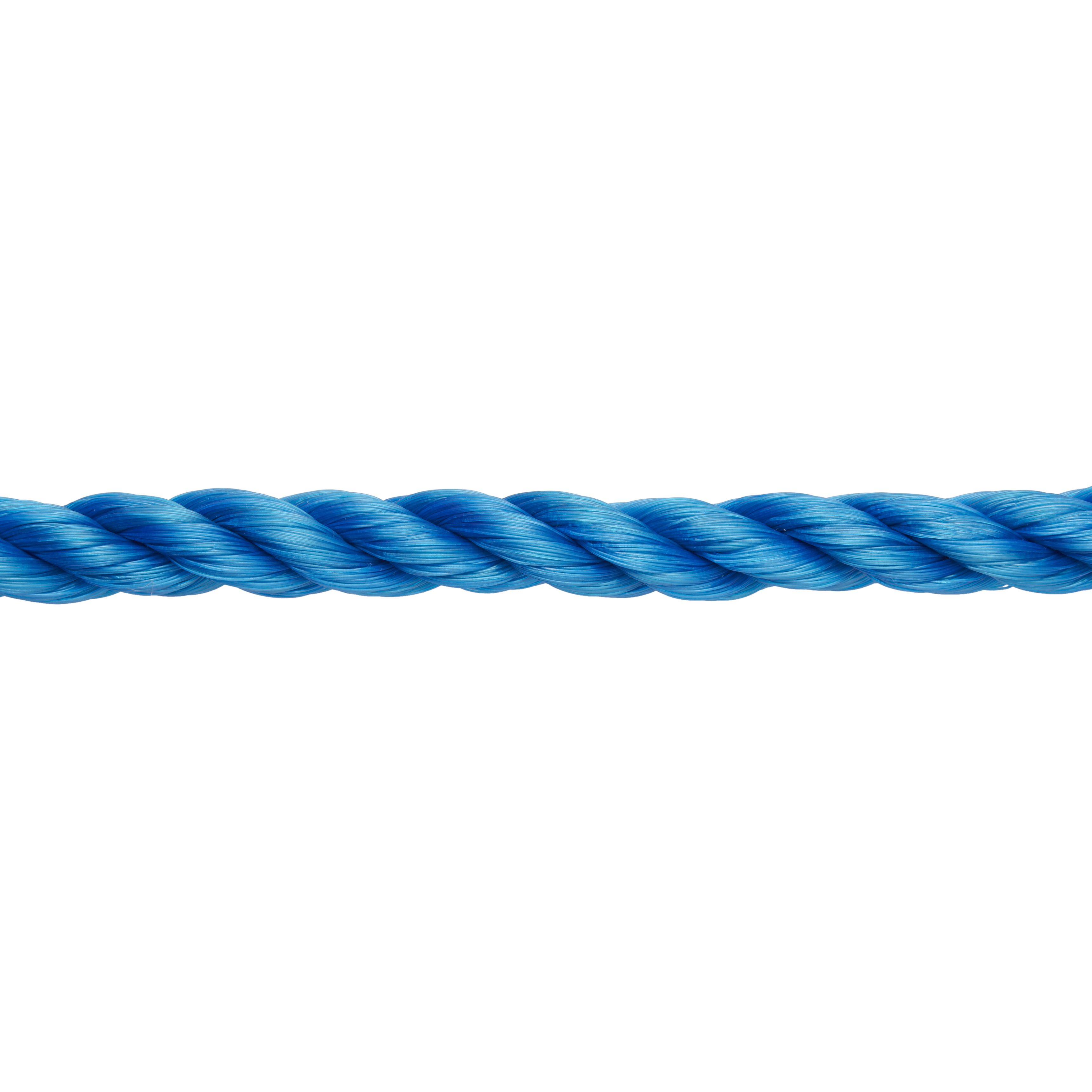 Diall Blue Polypropylene Twisted rope, (L)7.5m (Dia)12mm