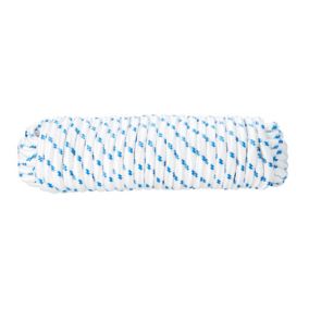 Diall Blue & white Polypropylene Braided rope, (L)15m (Dia)10mm