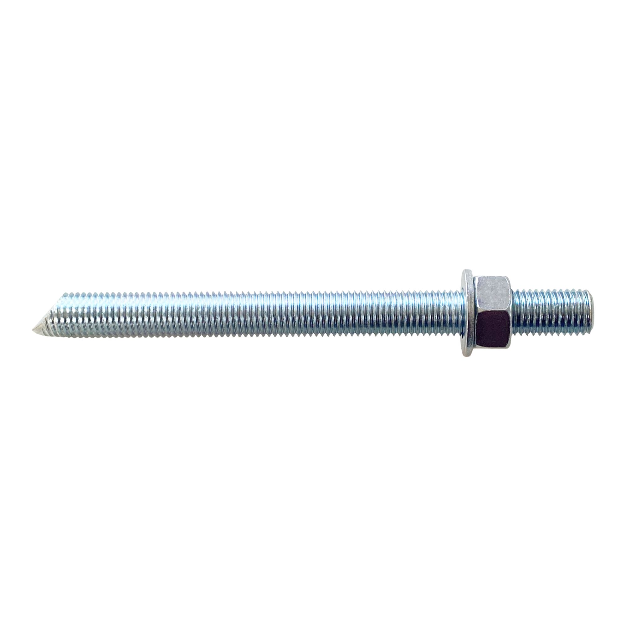 Diall Blue zinc-plated Carbon steel Stud (Dia)16mm (L)190mm, Pack of 2