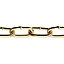 Diall Brass-plated Brass Welded Signalling Chain, (L)2.5m (Dia)2mm