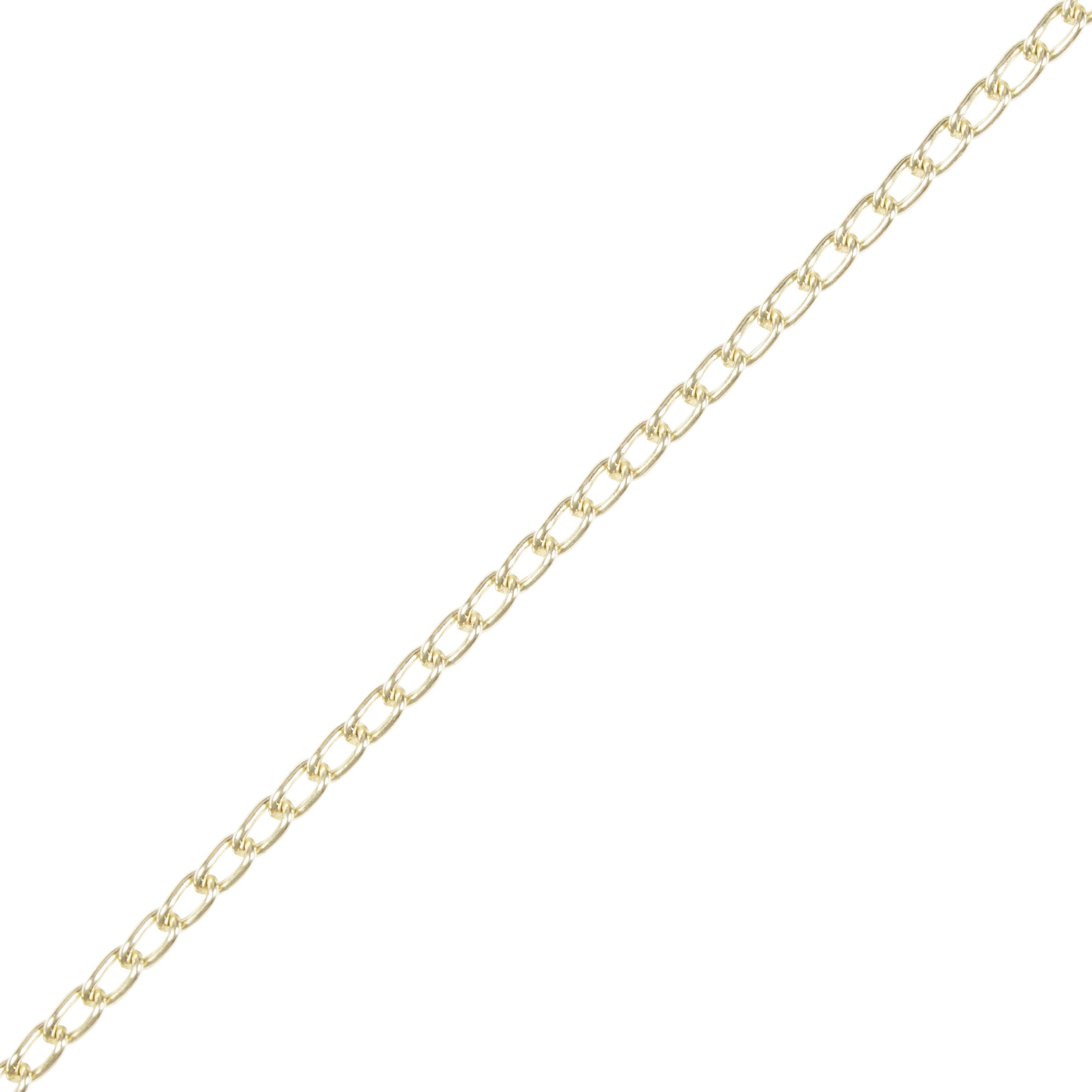 Diall Brass-plated Steel Twist Signalling Chain, (L)2.5m (Dia)2mm