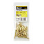 Diall Brass Screw (Dia)5mm (L)40mm, Pack of 25