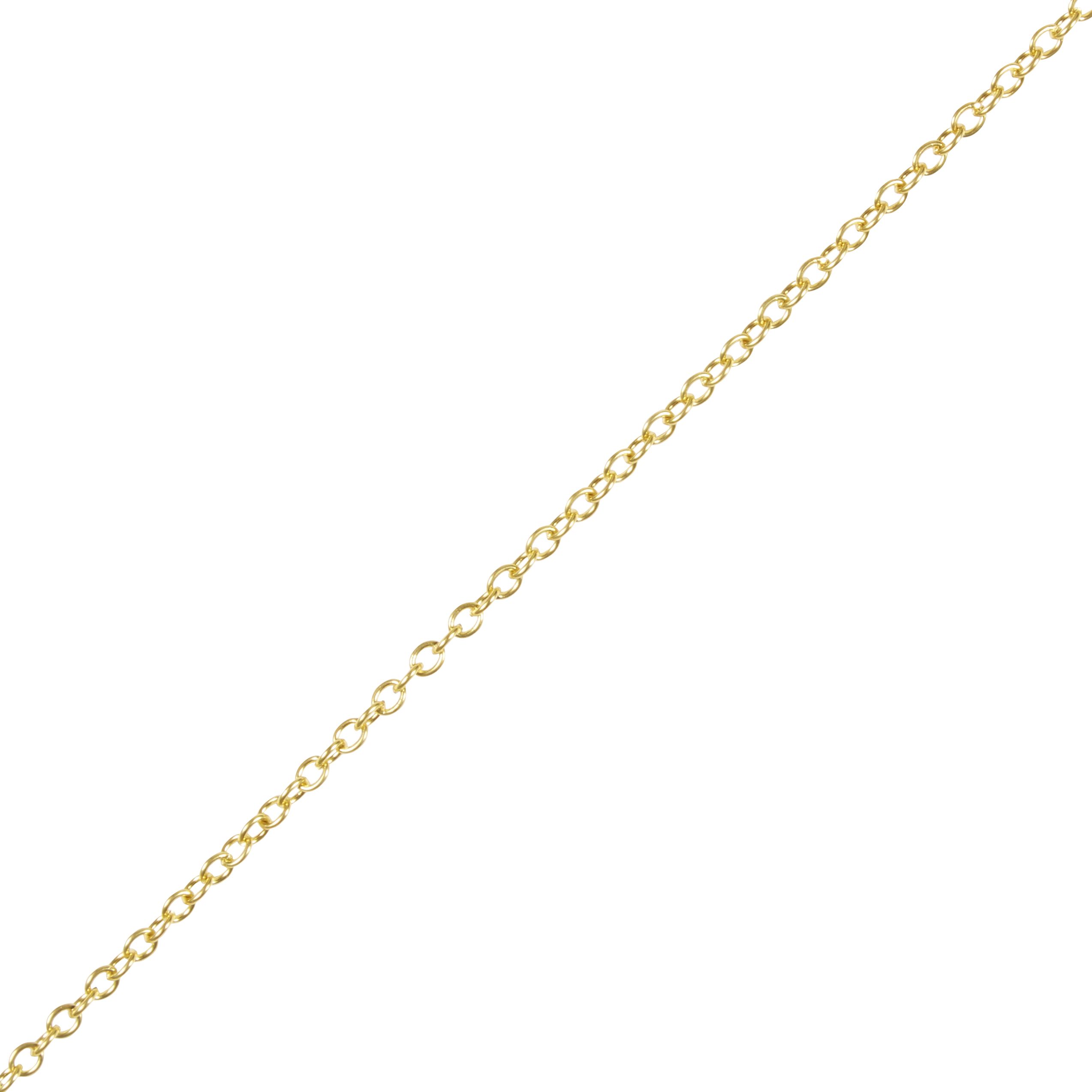 Diall Brass Signalling Chain, (L)2.5m (Dia)1.3mm