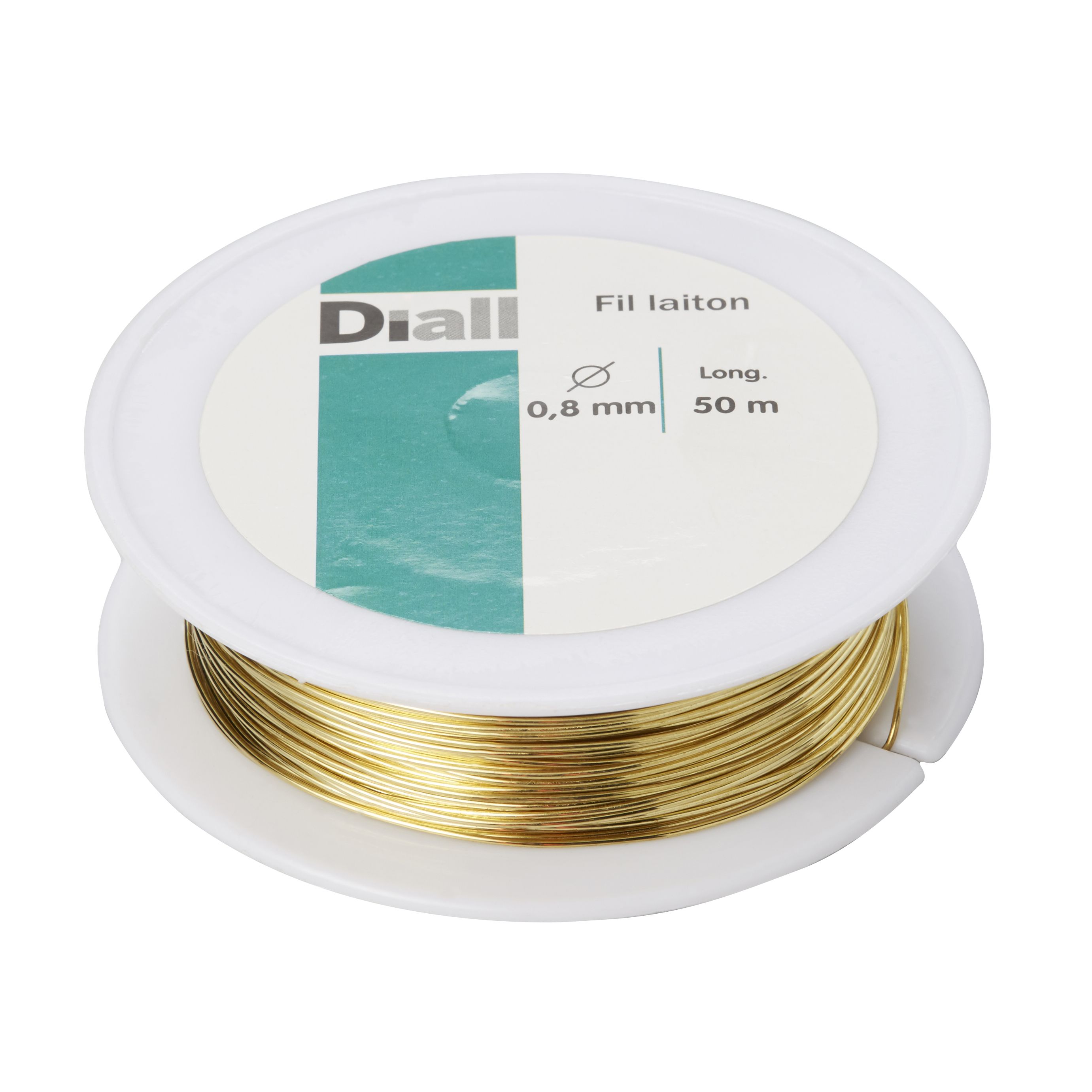 Diall Brass Wire, (L)50m (Dia)0.8mm