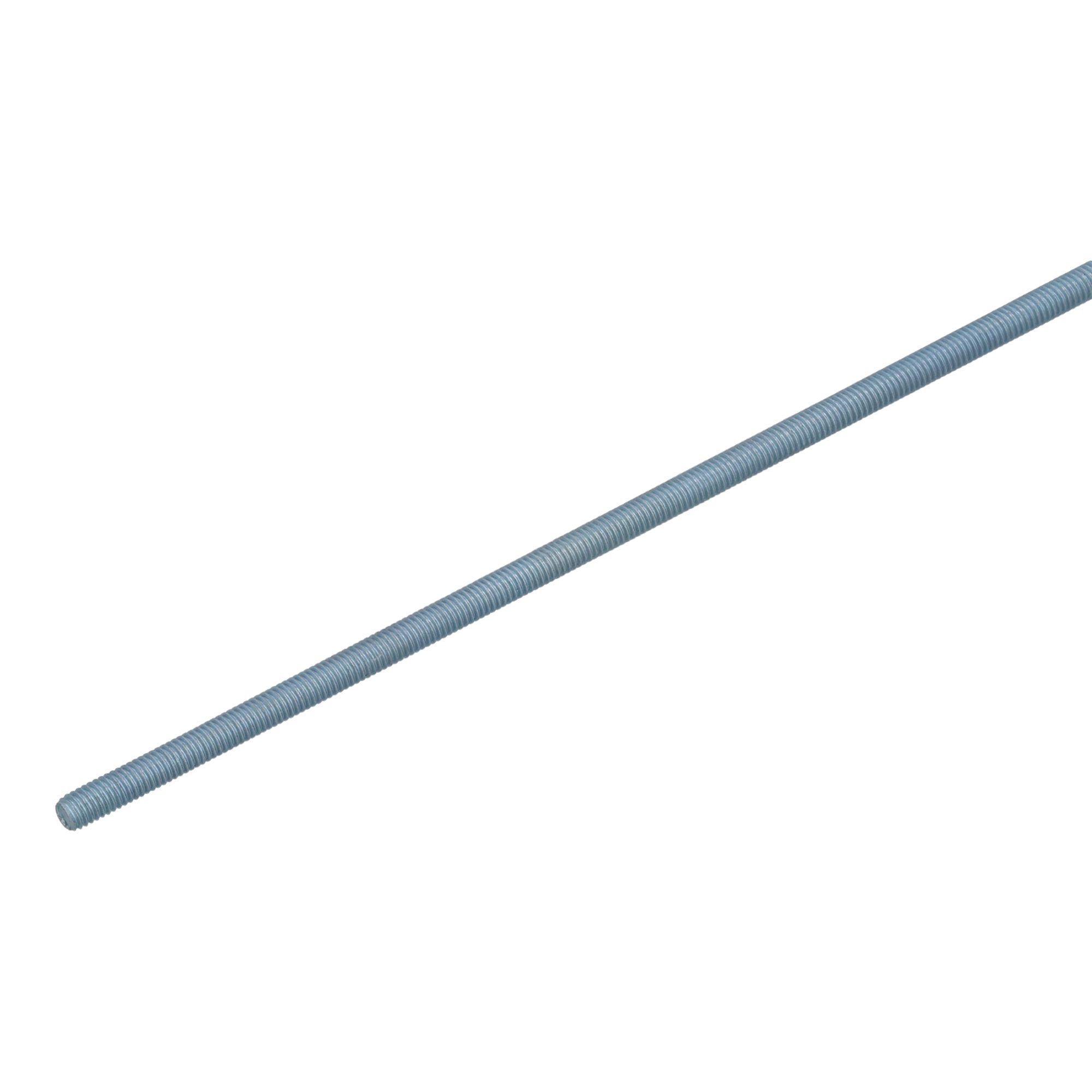 Diall Bright zinc-plated Carbon steel M6 Threaded rod, (L)1m