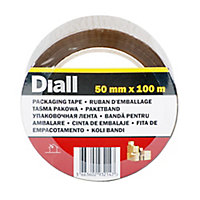 Diall Brown Packing Tape (L)100m (W)50mm