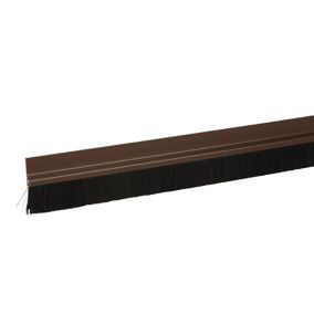 Diall Brown Polyvinyl chloride (PVC) Self-adhesive Draught excluder, (L)1m