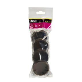 Diall Brown PVC Leg protectors (Dia)54mm, Pack of 4