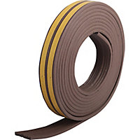 Diall Brown Self-adhesive Draught seal (L)6m (W)9mm (T)4mm