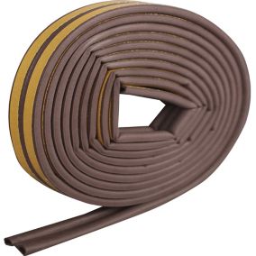 Diall Brown Self-adhesive Draught seal (L)6m (W)9mm (T)5.5mm