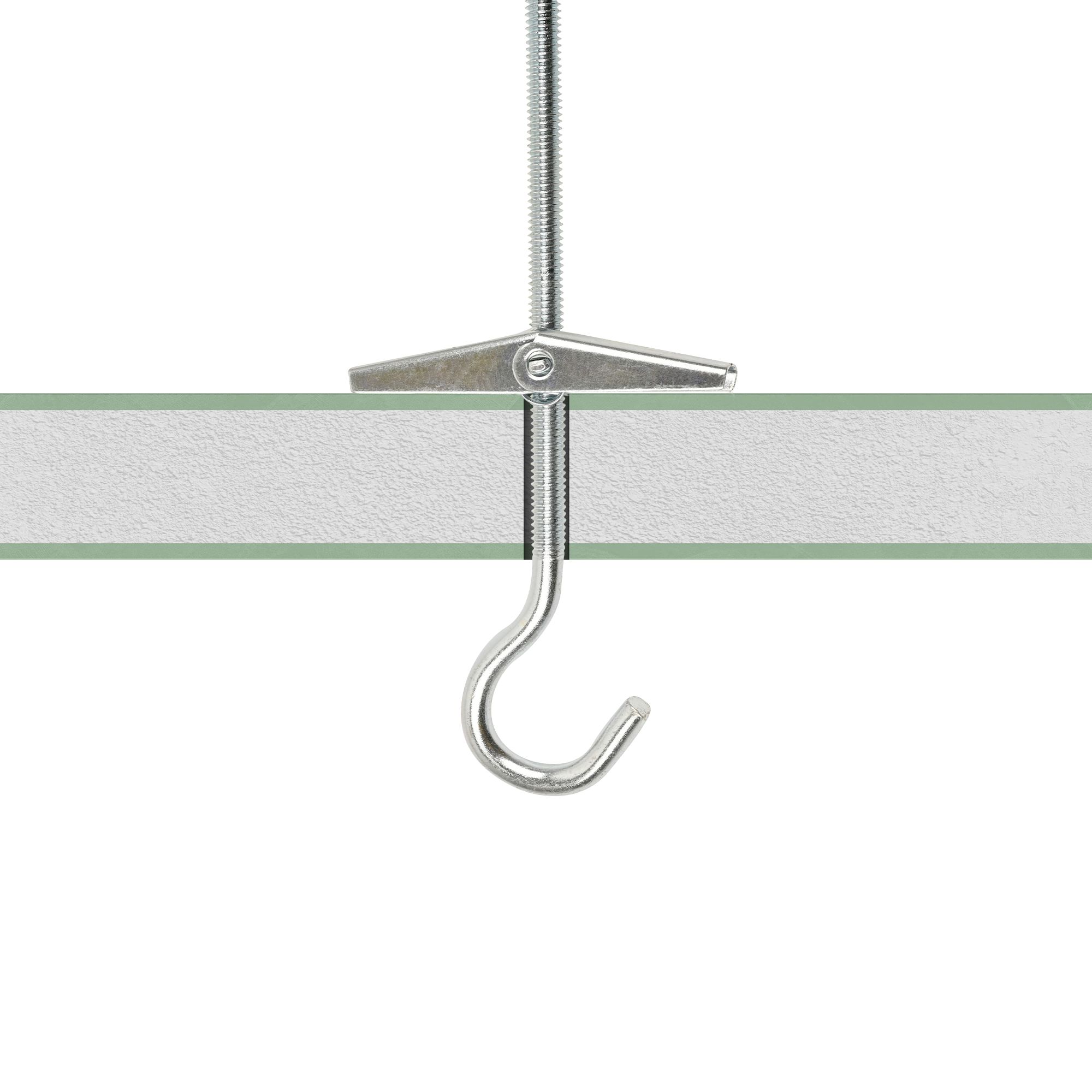 Diall C-hook Spring toggle (Dia)4mm (L)75mm, Pack of 2