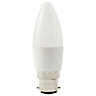 Diall C35 B22 3W 250lm Candle Warm white LED Light bulb