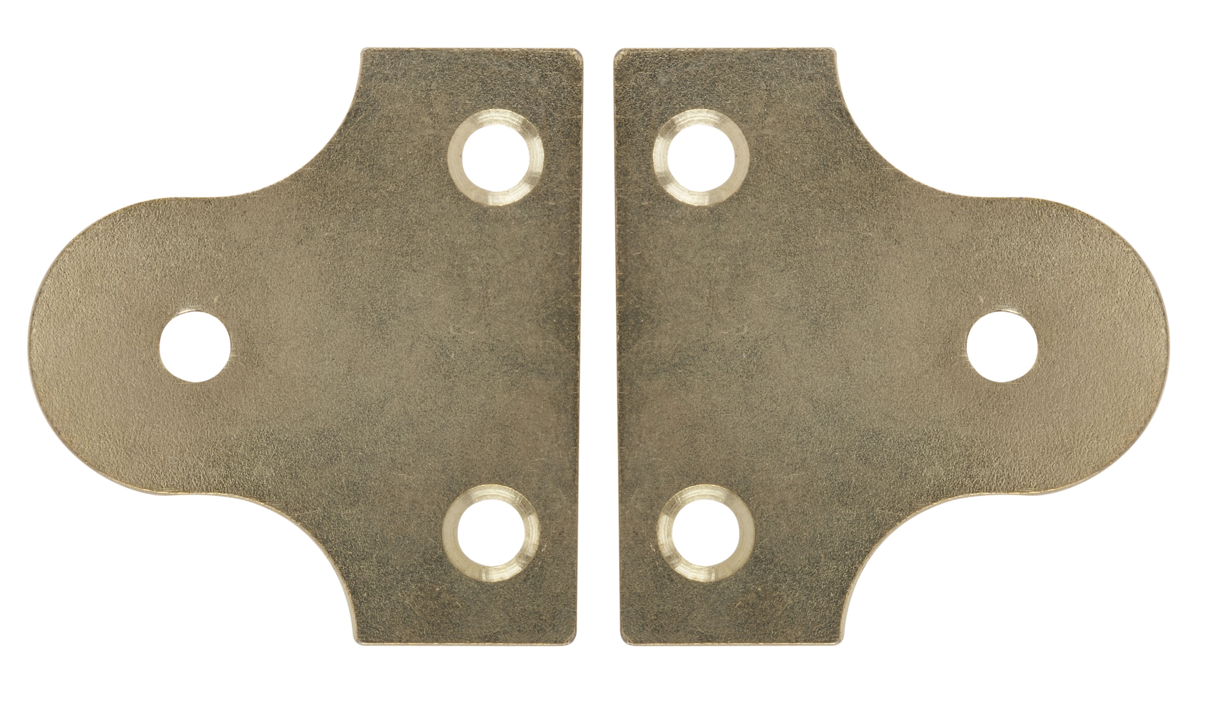 Diall Carbon steel Mirror plates (L)50mm, Pack of 2