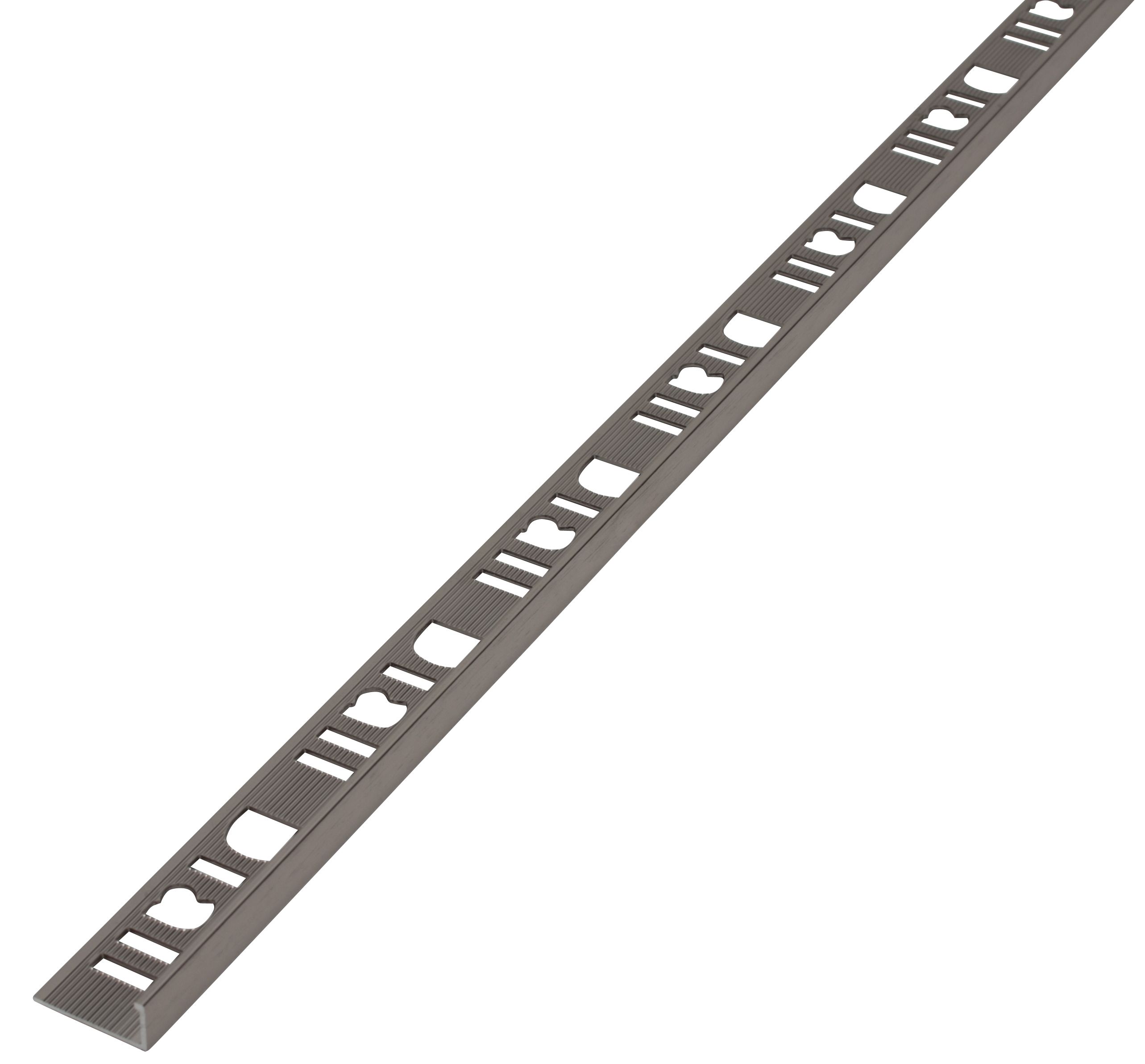 Diall Champagne 12.5mm Straight Aluminium Tile trim