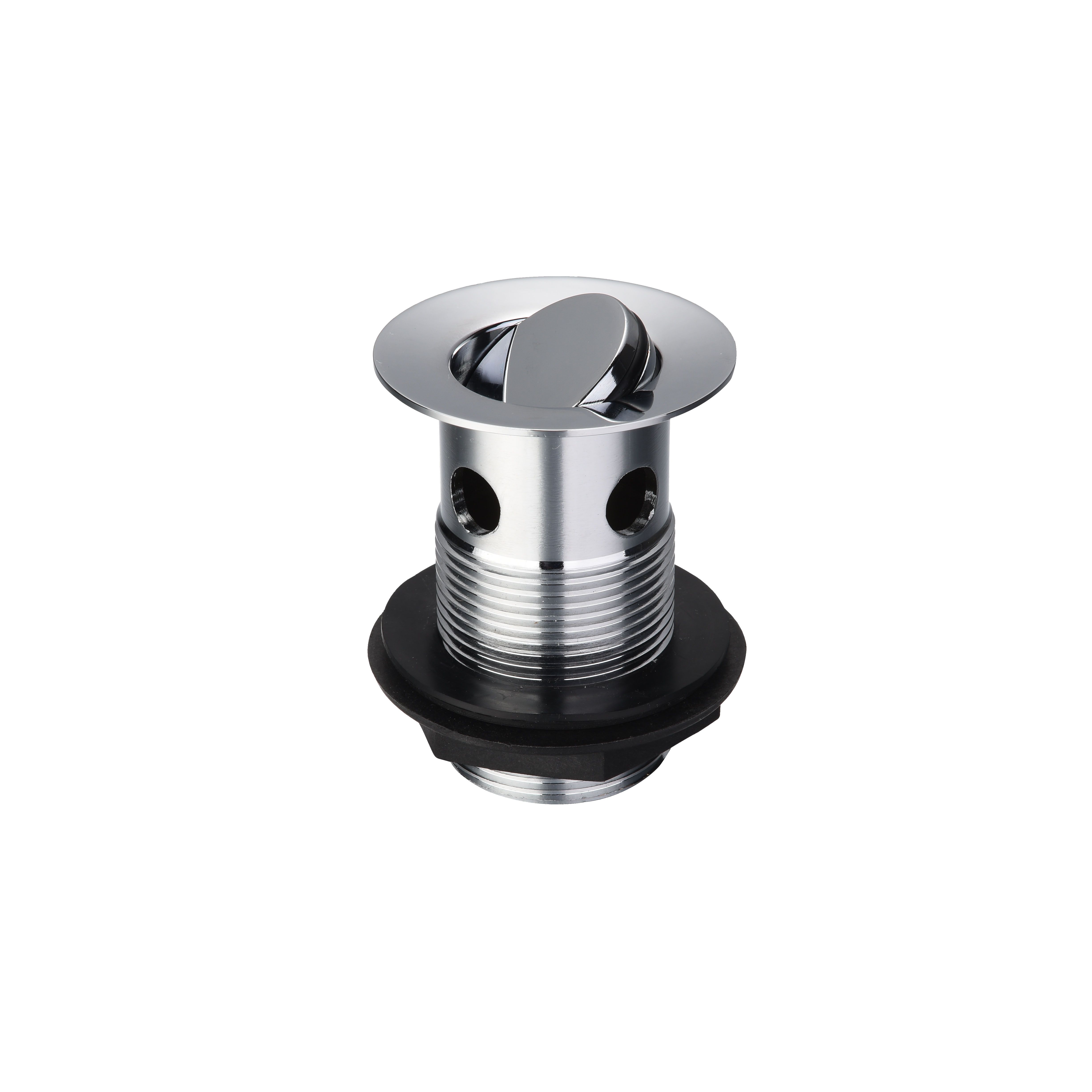 Diall Chrome effect Brass Rotatable valve Slotted Waste (Dia)32mm