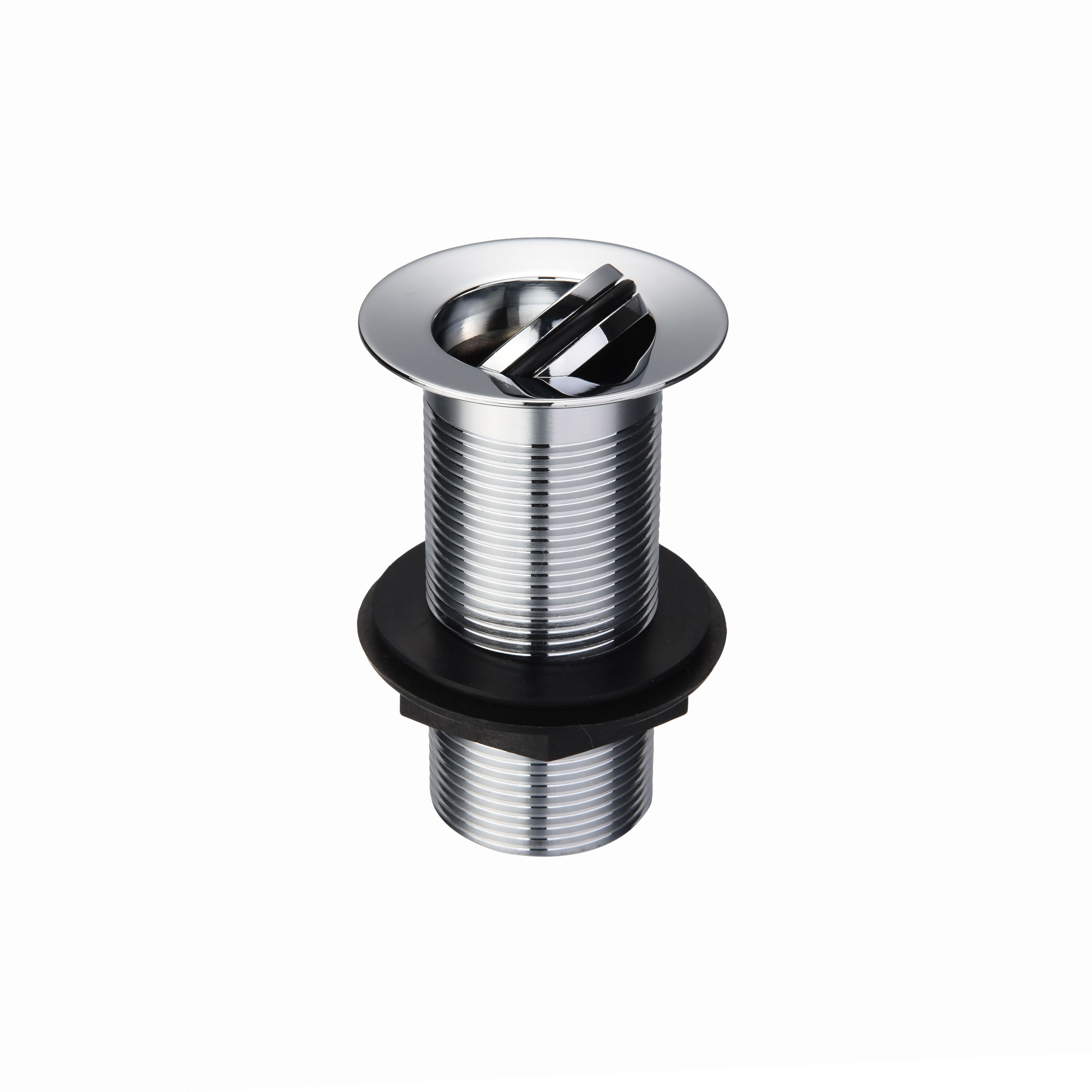 Diall Chrome effect Brass Rotatable valve Unslotted Waste (Dia)32mm