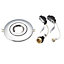Diall Chrome effect Halogen Non-adjustable Downlight conversion kit IP20