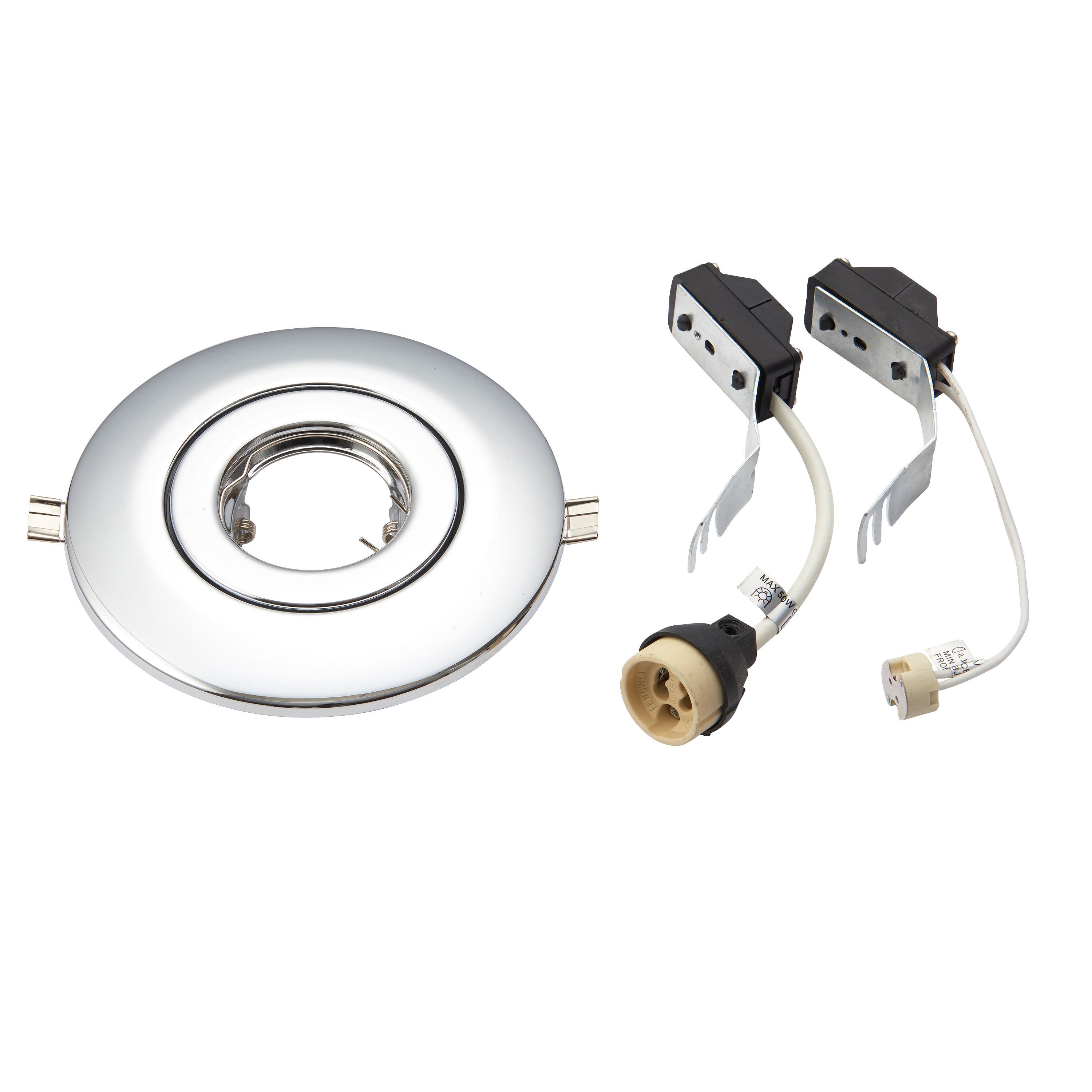 Diall Chrome effect Halogen Nonadjustable Downlight conversion kit
