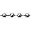 Diall Chrome-plated Brass Bead Chain, (L)2.5 (Dia)3.2mm