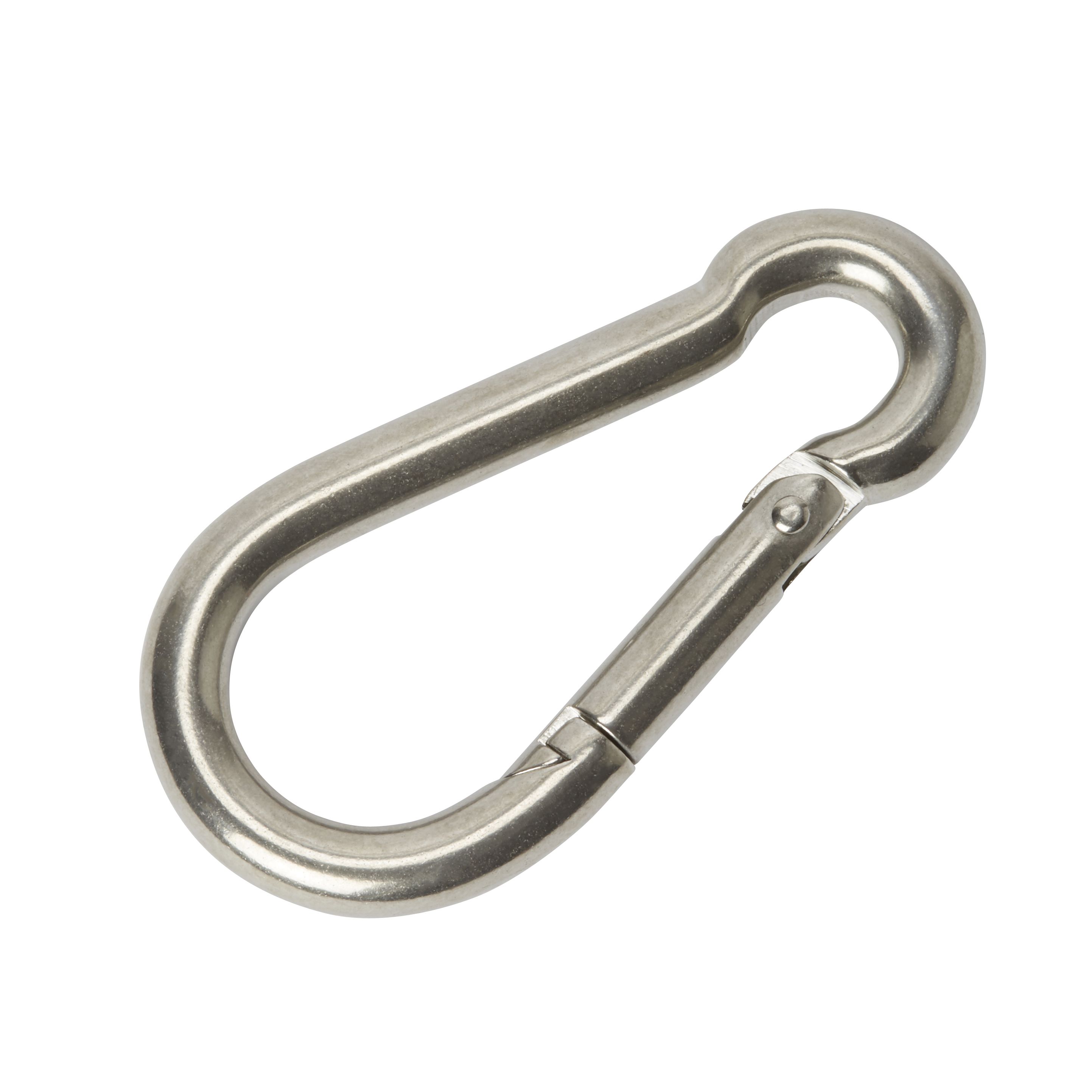 Diall Chrome-plated Snap hook (L)80mm