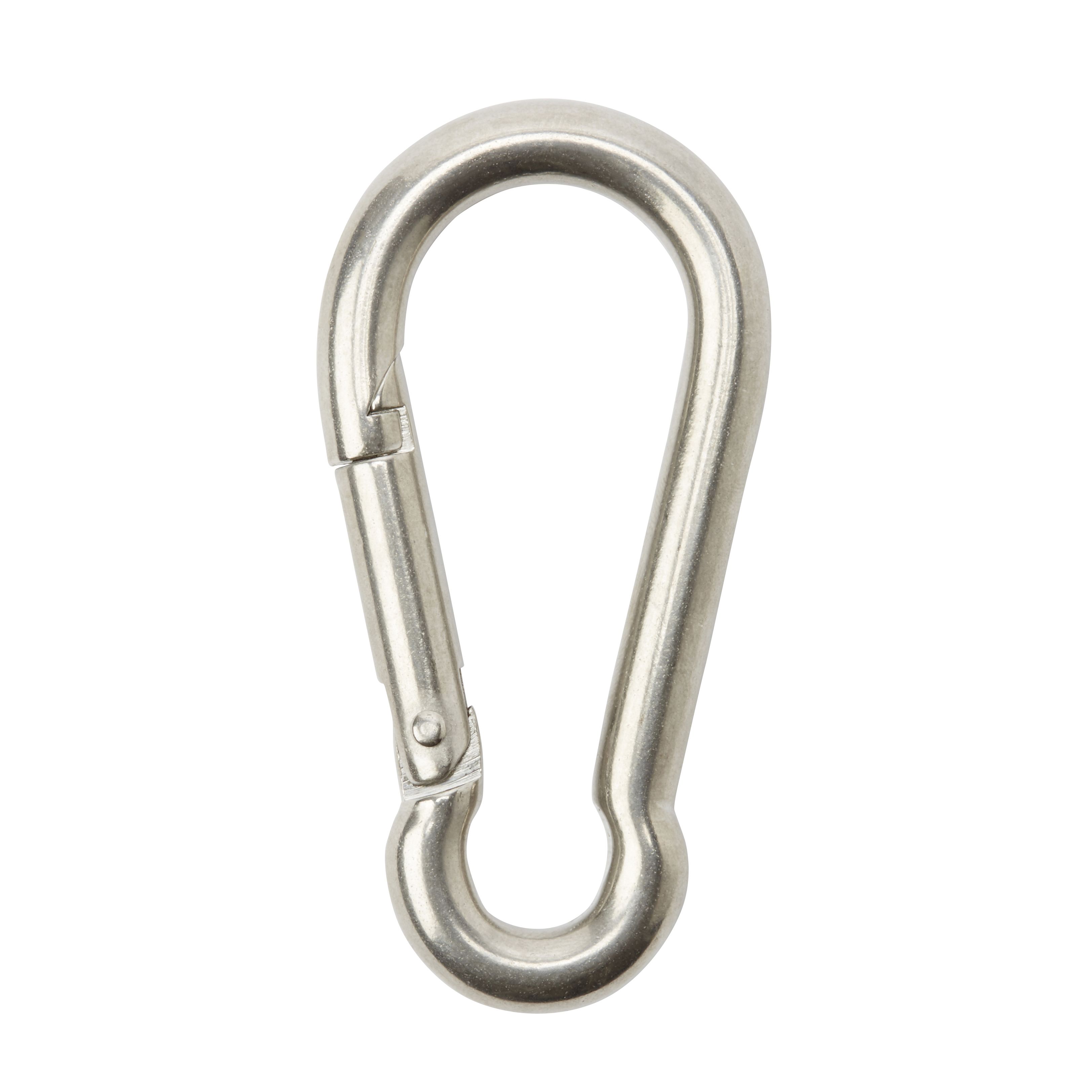 Diall Chrome-plated Snap hook (L)80mm