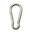 Diall Chrome-plated Stainless steel Snap hook (L)80mm