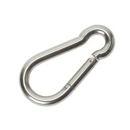 Diall Chrome-plated Stainless steel Spring snap hook (L)50mm