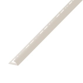 Diall Cream 6mm Round edge PVC External edge tile trim