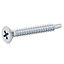 Diall Cruciform Philips Zinc-plated Carbon steel Screw (Dia)4.8mm (L)38mm, Pack of 100