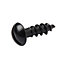 Diall Cylindrical Carbon steel Screw (Dia)3.5mm (L)12mm, Pack of 25