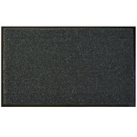 Diall Dark grey Rectangular Door mat, 75cm x 45cm